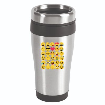Emoticon Set 16oz Travel Tumbler