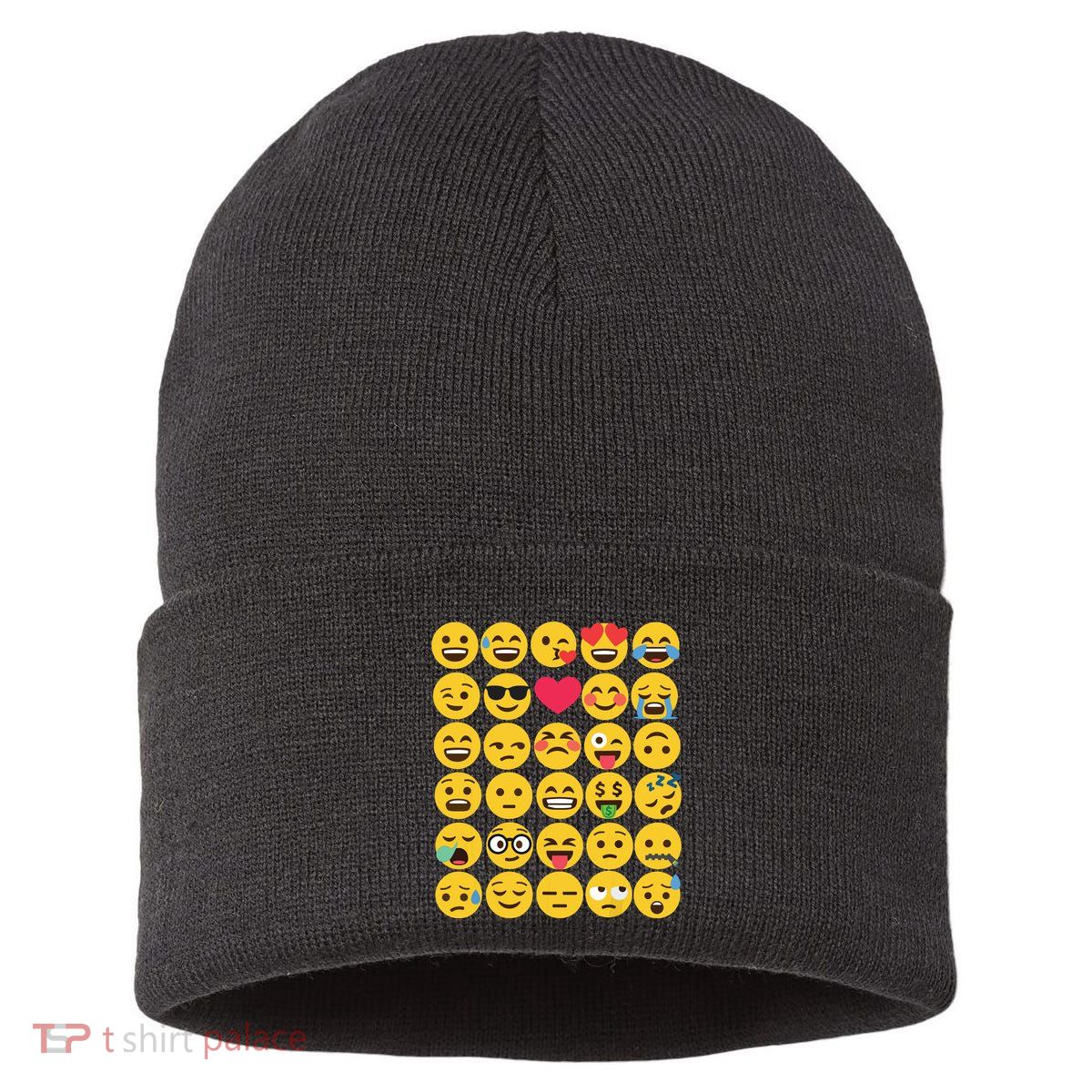 Emoticon Set Sustainable Knit Beanie