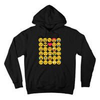 Emoticon Set Tall Hoodie