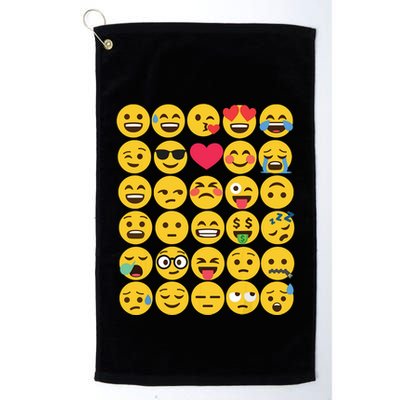 Emoticon Set Golf Towel