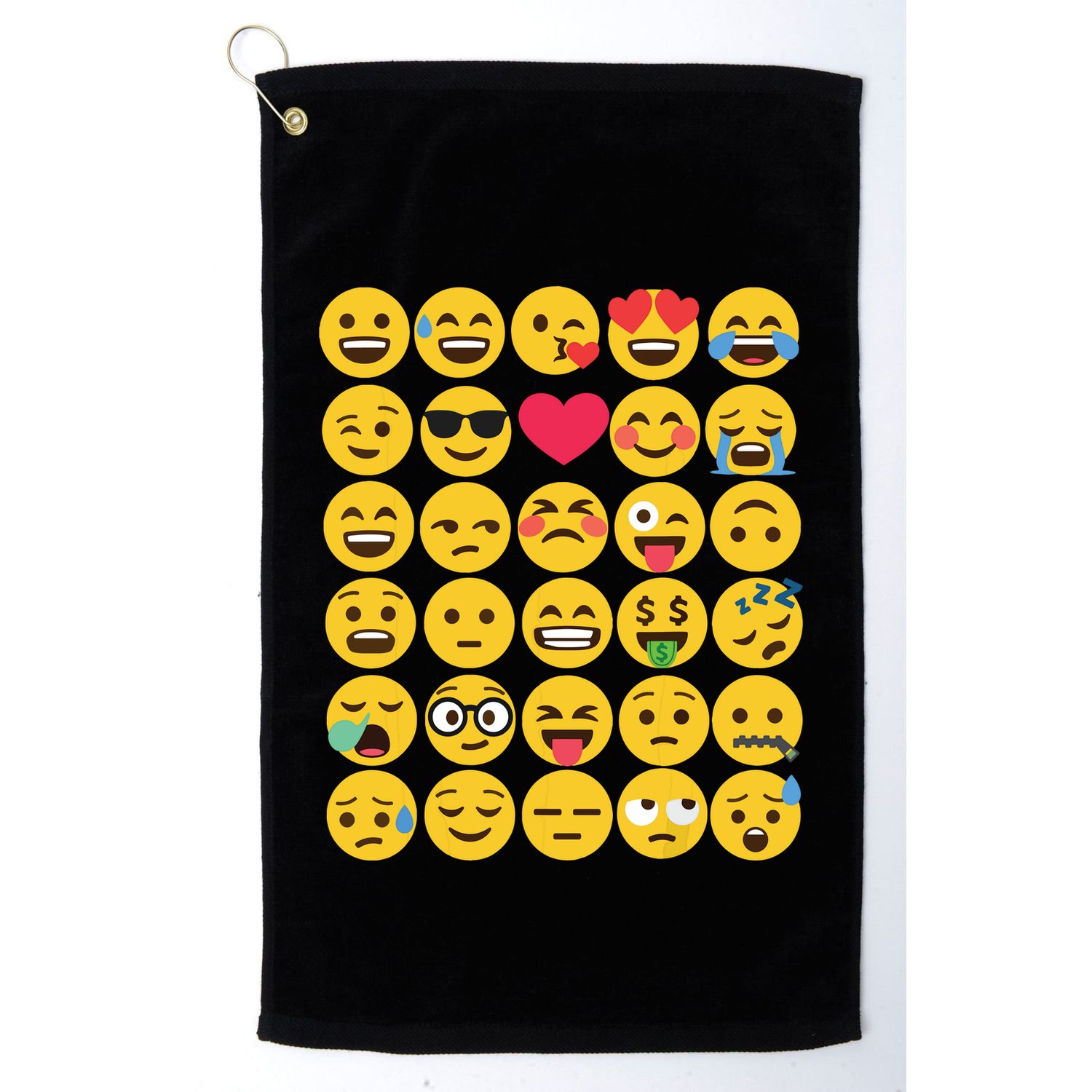 Emoticon Set Golf Towel