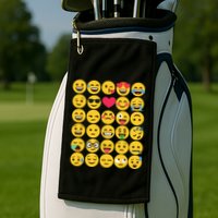 Emoticon Set Golf Towel