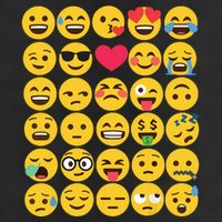 Emoticon Set Golf Towel