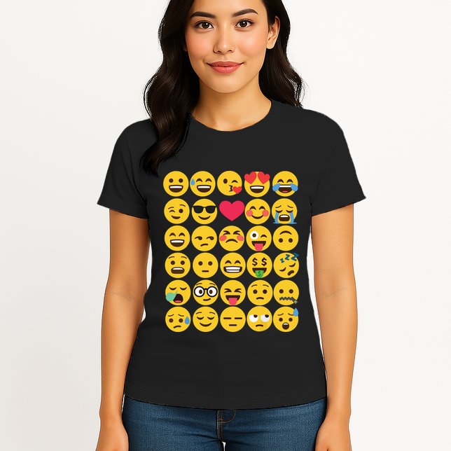 Emoticon Set Womens T-Shirt