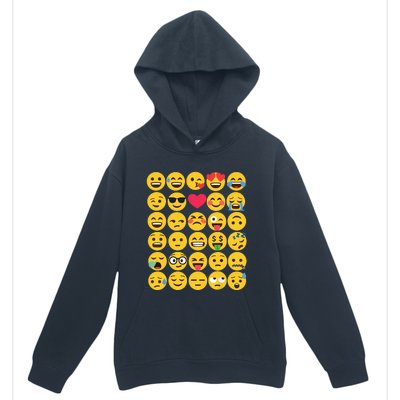 Emoticon Set Urban Pullover Hoodie