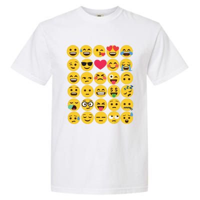 Emoticon Set Garment-Dyed Heavyweight T-Shirt