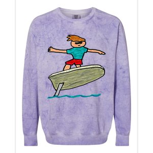 Efoil Surfing Colorblast Crewneck Sweatshirt