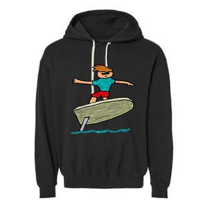 Efoil Surfing Garment-Dyed Fleece Hoodie