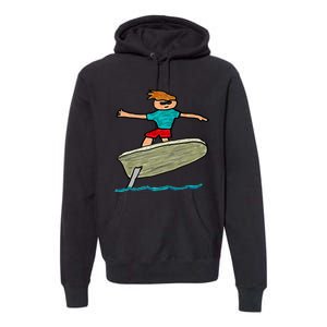 Efoil Surfing Premium Hoodie