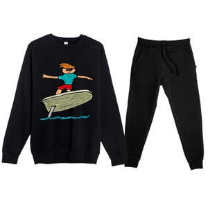 Efoil Surfing Premium Crewneck Sweatsuit Set