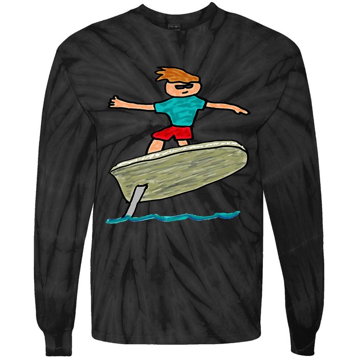 Efoil Surfing Tie-Dye Long Sleeve Shirt