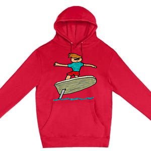 Efoil Surfing Premium Pullover Hoodie