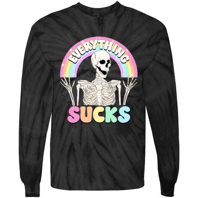 Everything Sucks Tie-Dye Long Sleeve Shirt