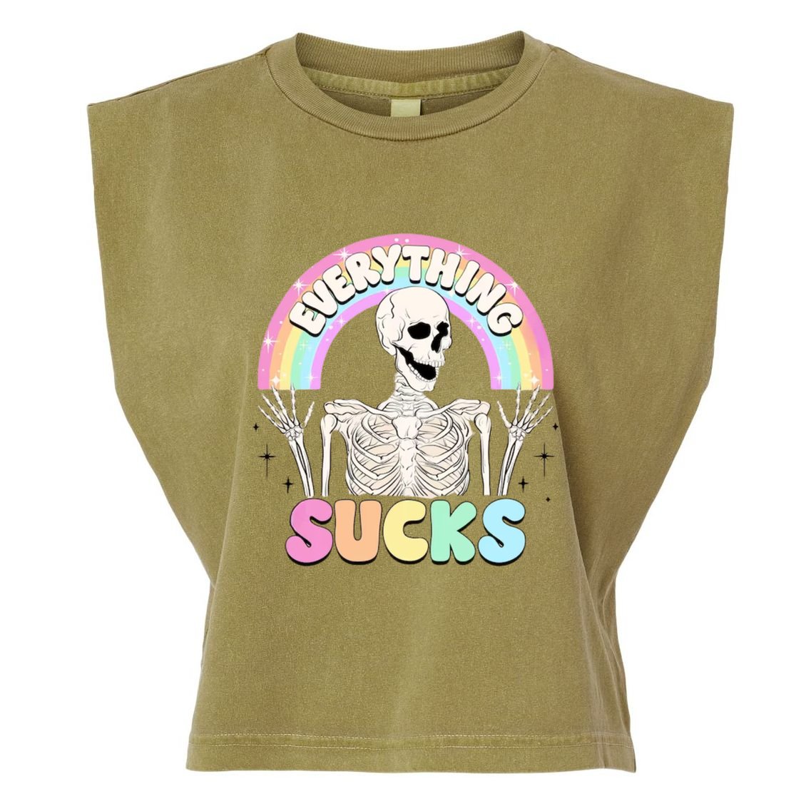 Everything Sucks Garment-Dyed Women's Muscle Tee