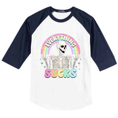 Everything Sucks Baseball Sleeve Shirt