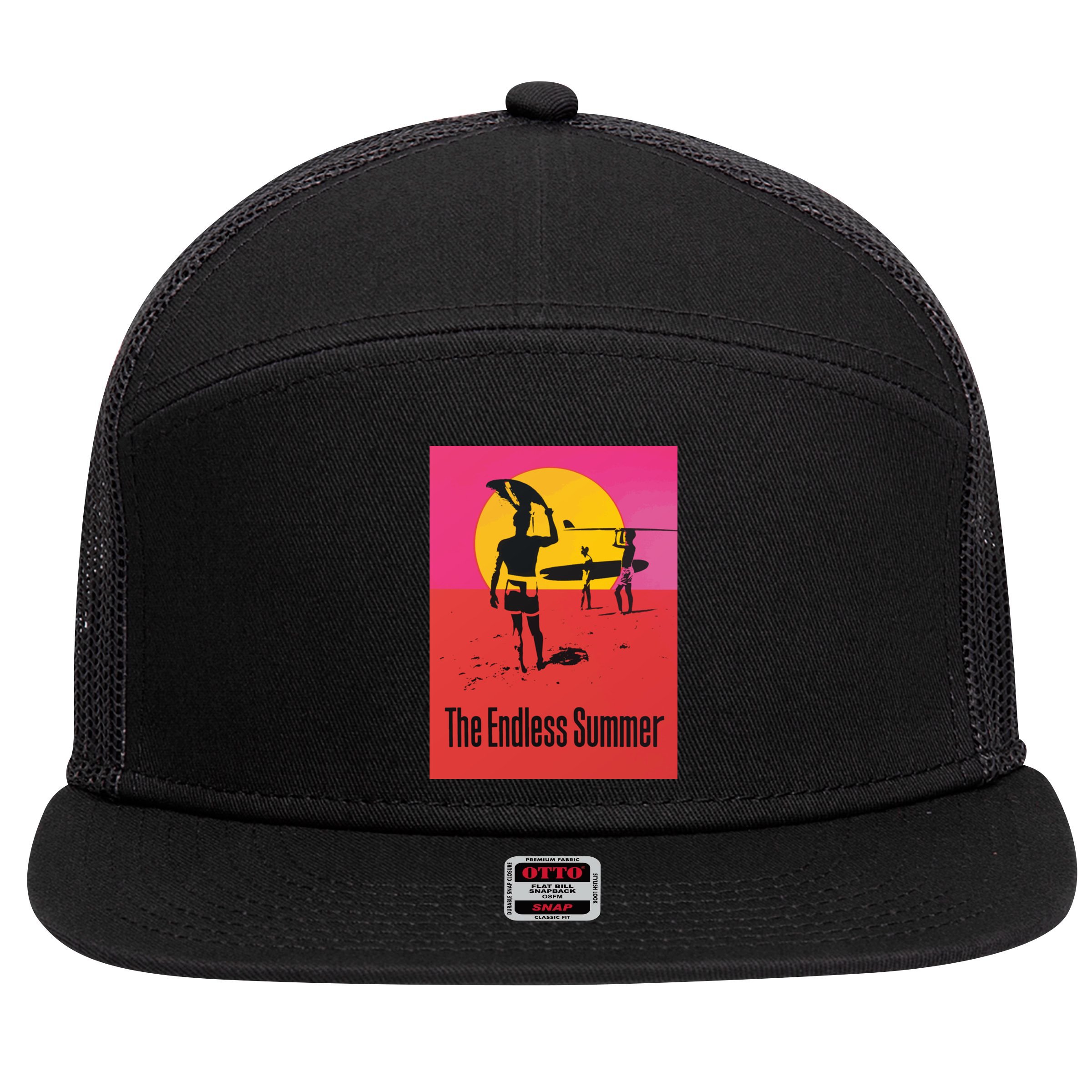 Endless Summer 7 Panel Mesh Trucker Snapback Hat