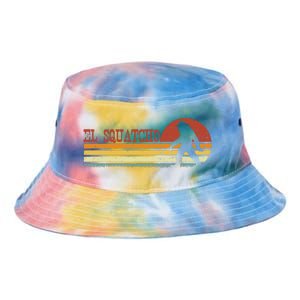 El Squatcho Funny Retro Stripes Bigfoot Cinco De Mayo Tie Dye Newport Bucket Hat