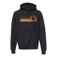 El Squatcho Funny Retro Stripes Bigfoot Cinco De Mayo Premium Hoodie