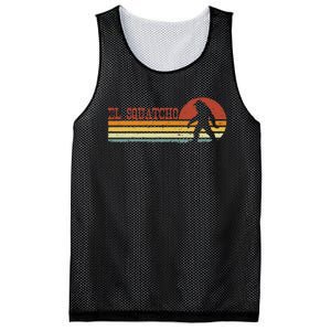 El Squatcho Funny Retro Stripes Bigfoot Cinco De Mayo Mesh Reversible Basketball Jersey Tank