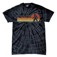 El Squatcho Funny Retro Stripes Bigfoot Cinco De Mayo Tie-Dye T-Shirt