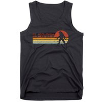 El Squatcho Funny Retro Stripes Bigfoot Cinco De Mayo Tank Top