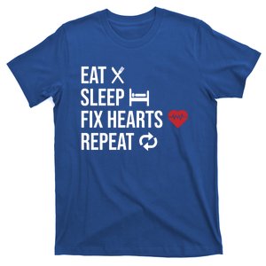 Eat Sleep Fix Hearts Repeat Cardiologist Doctor Nurse Gift T-Shirt