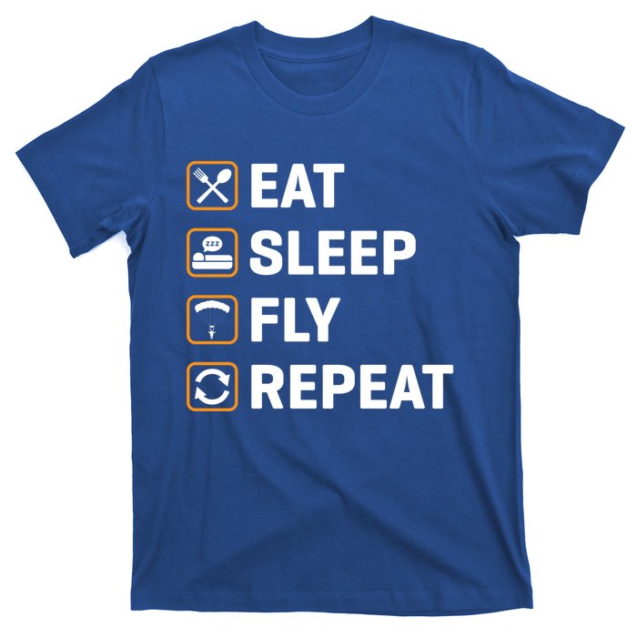 Eat Sleep Fly Repeat Paraglider Gift T-Shirt