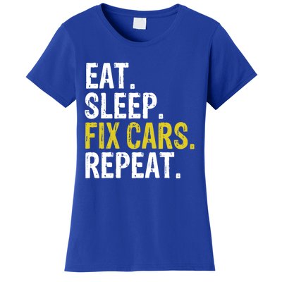 Eat Sleep Fix Cars Repeat Auto Mechanic Gift Women's T-Shirt