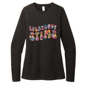 Everybody Stims Floral Neurodiversity Acceptance Sped Autism Gift Womens CVC Long Sleeve Shirt