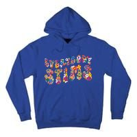 Everybody Stims Floral Neurodiversity Acceptance Sped Autism Gift Tall Hoodie