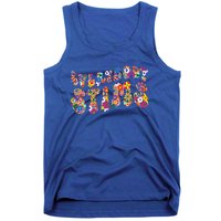 Everybody Stims Floral Neurodiversity Acceptance Sped Autism Gift Tank Top