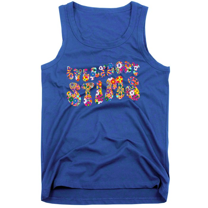 Everybody Stims Floral Neurodiversity Acceptance Sped Autism Gift Tank Top