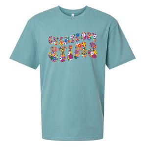 Everybody Stims Floral Neurodiversity Acceptance Sped Autism Gift Sueded Cloud Jersey T-Shirt