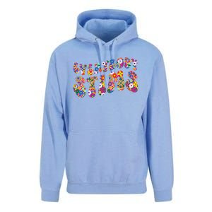 Everybody Stims Floral Neurodiversity Acceptance Sped Autism Gift Unisex Surf Hoodie