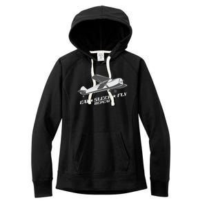 Eat Sleep Fly Repeat Great Gift Women's Fleece Hoodie