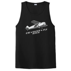 Eat Sleep Fly Repeat Great Gift PosiCharge Competitor Tank