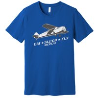 Eat Sleep Fly Repeat Great Gift Premium T-Shirt