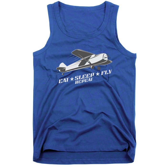 Eat Sleep Fly Repeat Great Gift Tank Top