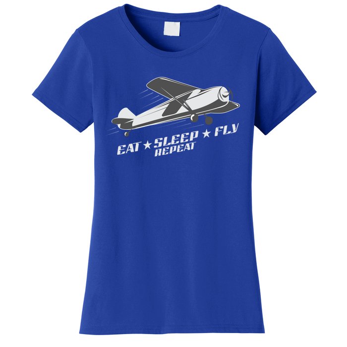 Eat Sleep Fly Repeat Great Gift Women's T-Shirt