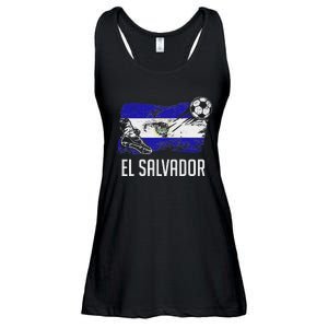 El Salvador Flag Jersey Salvadorean Soccer Team Salvadorean Ladies Essential Flowy Tank