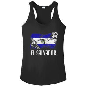 El Salvador Flag Jersey Salvadorean Soccer Team Salvadorean Ladies PosiCharge Competitor Racerback Tank