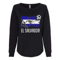 El Salvador Flag Jersey Salvadorean Soccer Team Salvadorean Womens California Wash Sweatshirt