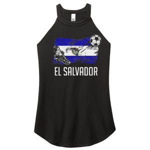 El Salvador Flag Jersey Salvadorean Soccer Team Salvadorean Women's Perfect Tri Rocker Tank