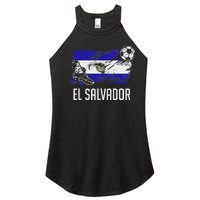 El Salvador Flag Jersey Salvadorean Soccer Team Salvadorean Women's Perfect Tri Rocker Tank