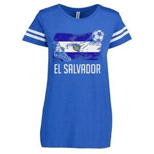 El Salvador Flag Jersey Salvadorean Soccer Team Salvadorean Enza Ladies Jersey Football T-Shirt