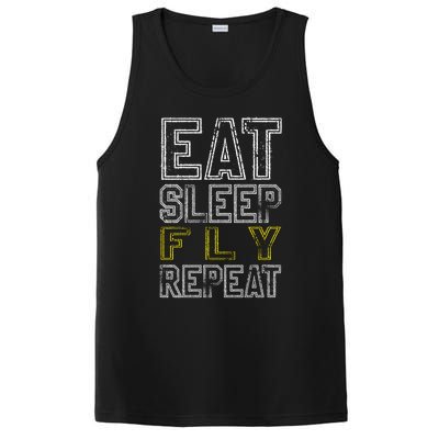 Eat Sleep Fly Repeat Gift PosiCharge Competitor Tank