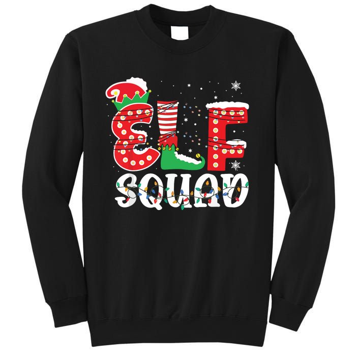 Elf Squad Funny Group Family Matching Christmas Pajamas Sweatshirt