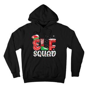 Elf Squad Funny Group Family Matching Christmas Pajamas Tall Hoodie