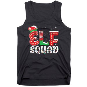 Elf Squad Funny Group Family Matching Christmas Pajamas Tank Top