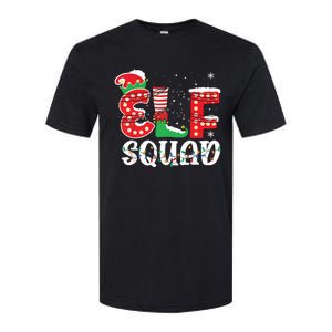 Elf Squad Funny Group Family Matching Christmas Pajamas Softstyle CVC T-Shirt